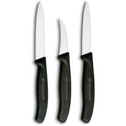 Victorinox Paring Knife Set 3 Piece Nylon Black