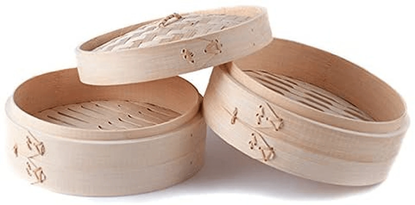 Avanti Bamboo Steamer Basket 3 Pieces Set - Image 2