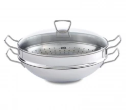 Fissler Nanjing Wok With Glass Lid 36cm