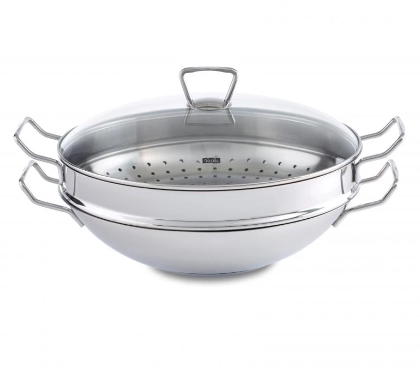 Fissler Nanjing Wok With Glass Lid 36cm
