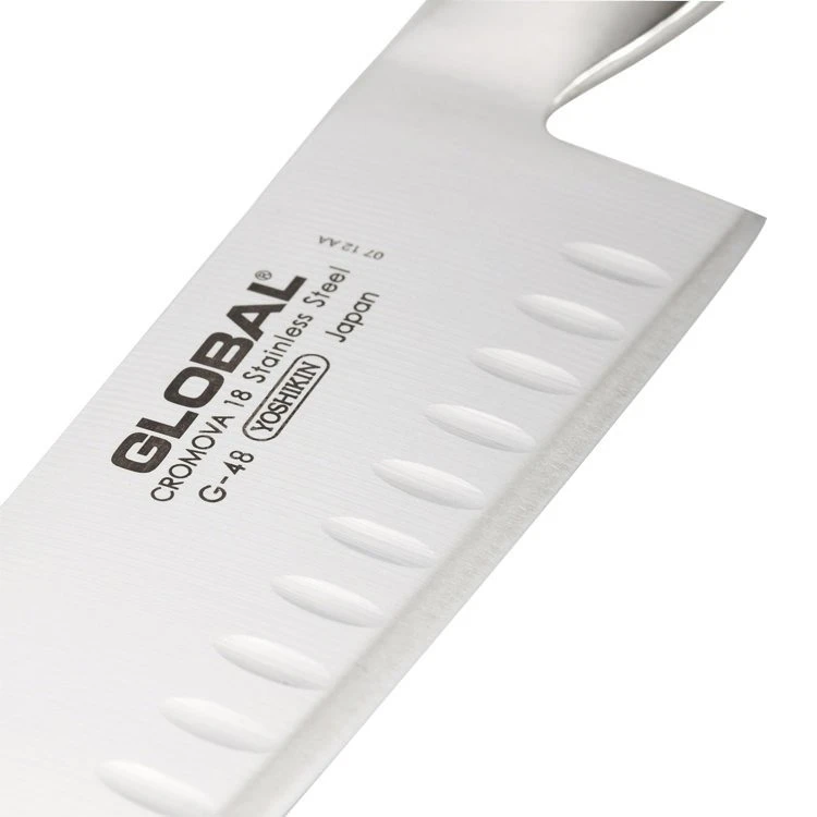 Global Santoku Granton Edge Knife G-80 - Image 2