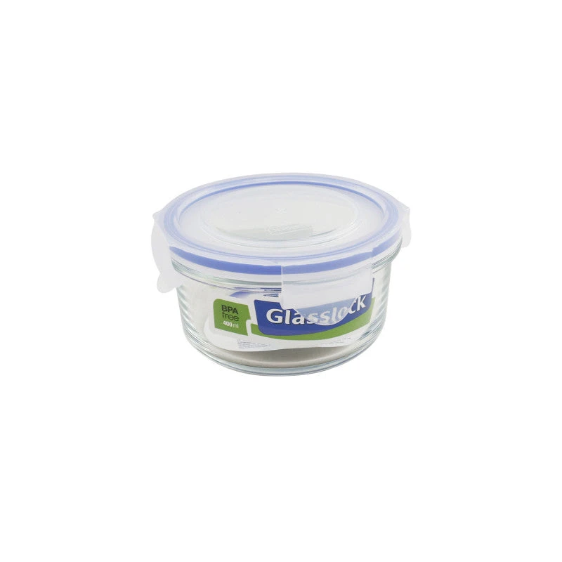 Round Tempered Glass Food Container