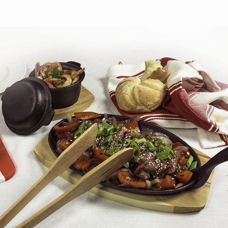 Pyrolux Pyrocast Oval Sizzle Plate With Tray - Image 2