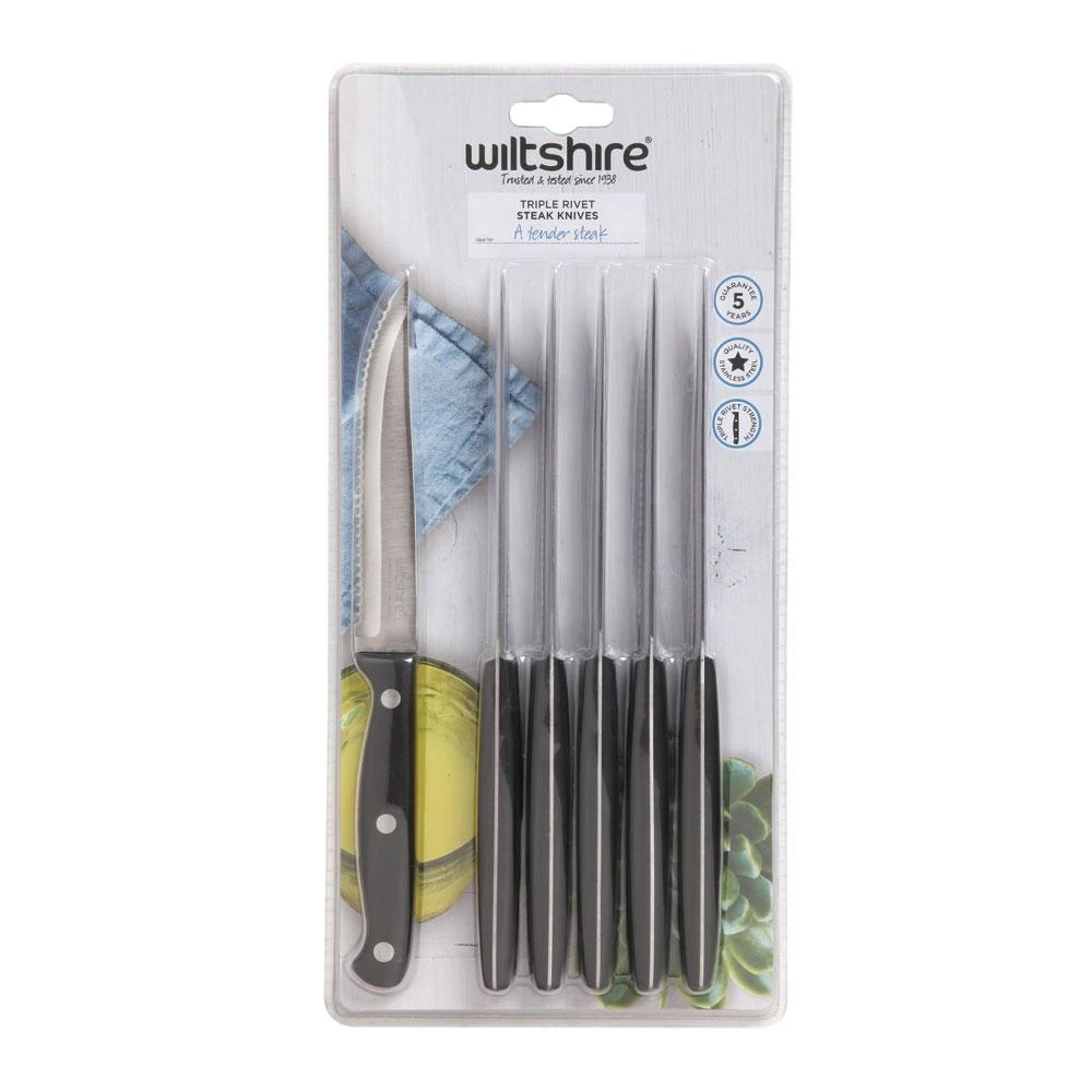 Triple Rivet Steak Knife 6 Piece - Image 3