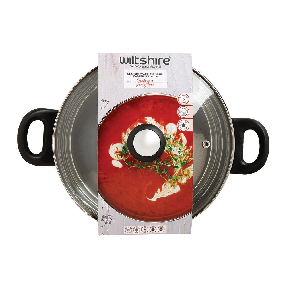 Classic Casserole 24cm With Glass Lid - Image 2