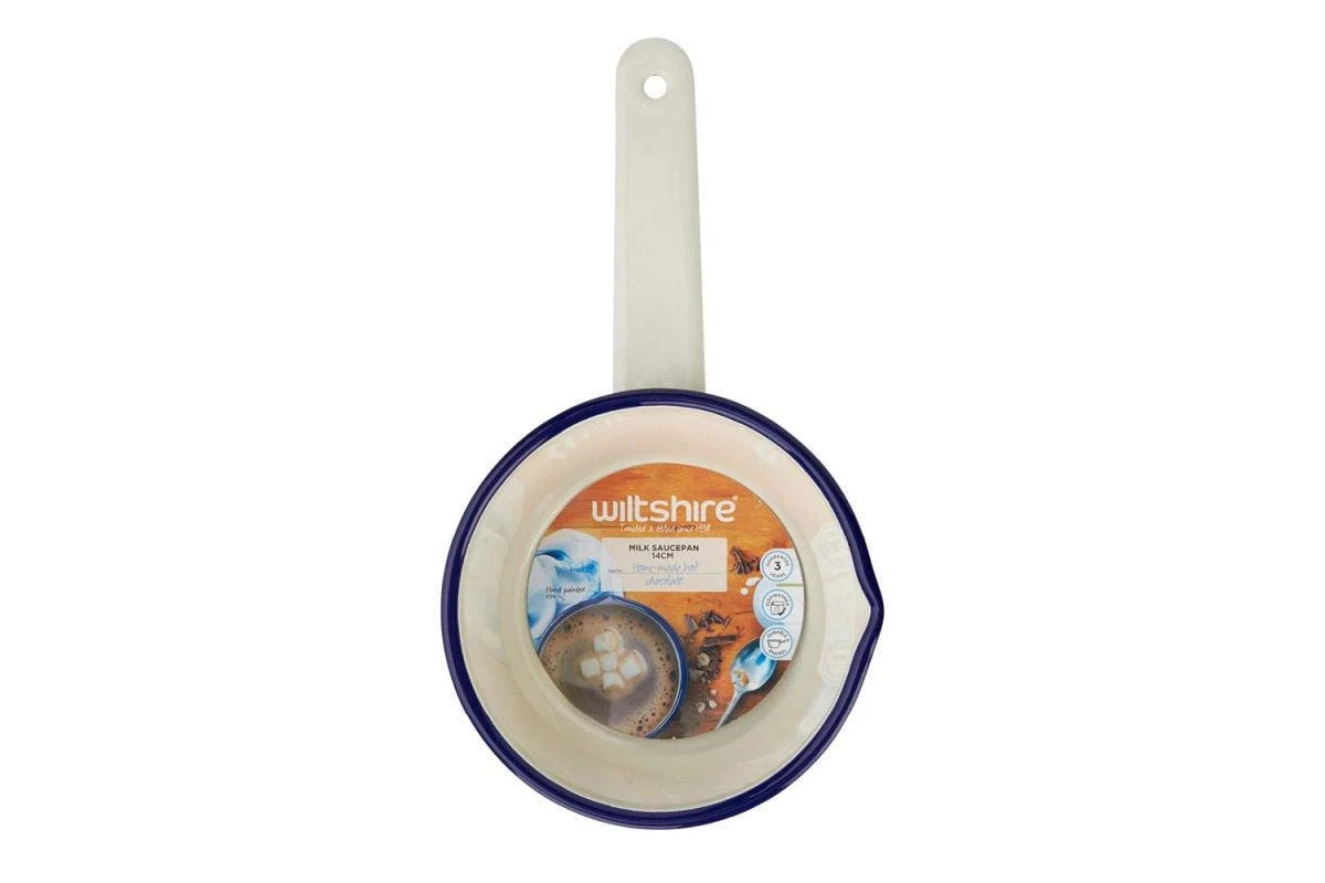 Enamel Milk Saucepan 14cm - Image 4