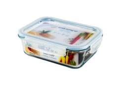 Rectangle Glass Container Clear 1000ml
