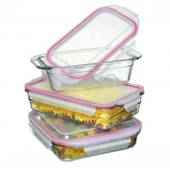 3 Piece Oven Safe Glass Bakeware Set