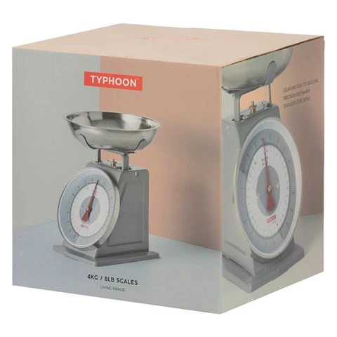 Typhoon Living Mechanical Kitchen Scale 4kg Grey - Image 2