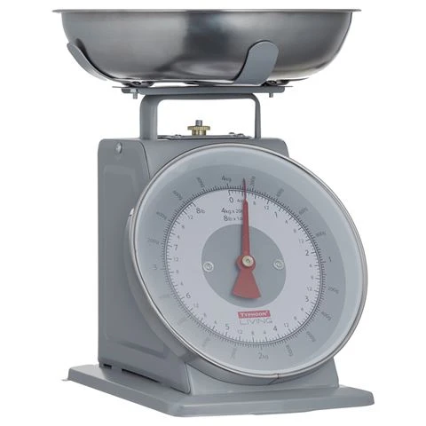 Typhoon Living Mechanical Kitchen Scale 4kg Grey