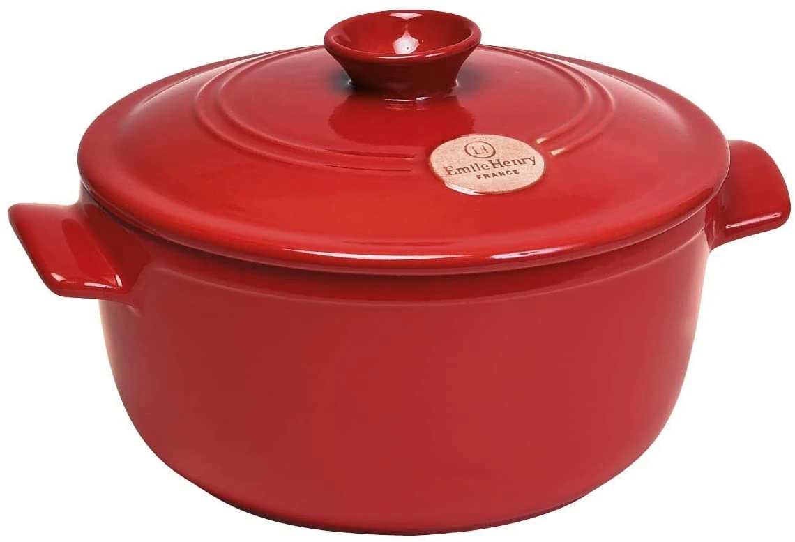 Emile Henry Round Stewpot 2.5L Burgundy