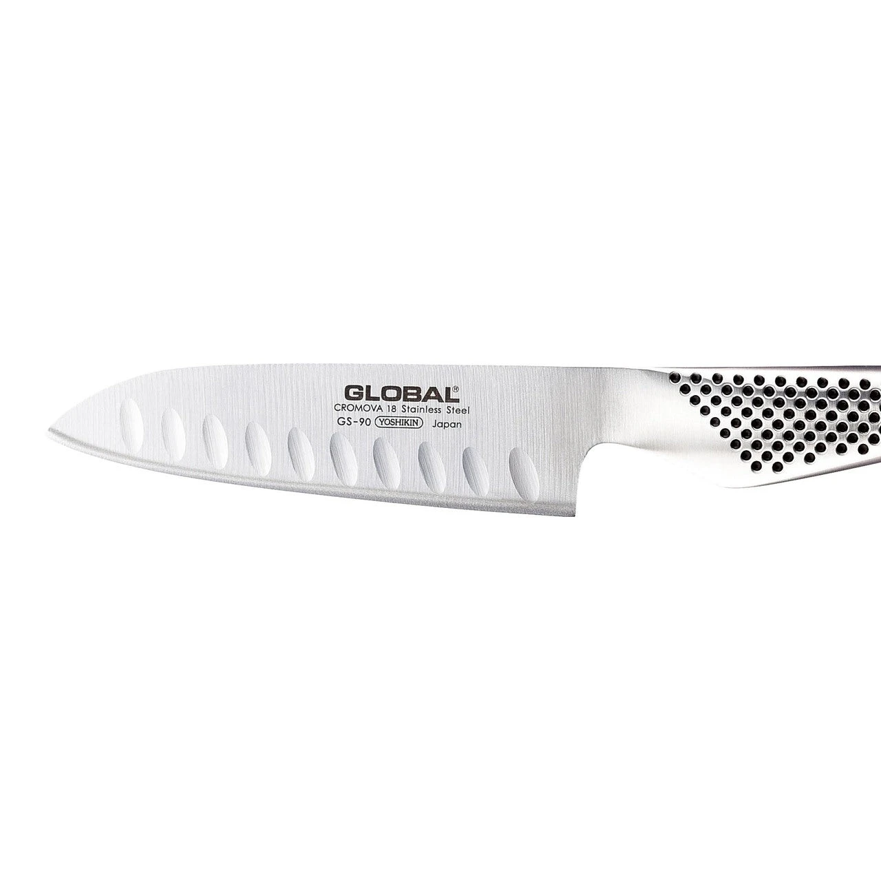 Global Santoku Knife Fluted Blade GS-90 - Image 2