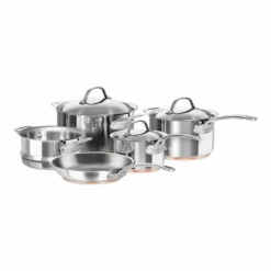 Le Cuivre Stainless Steel Copper Based 5pc Cookware Set