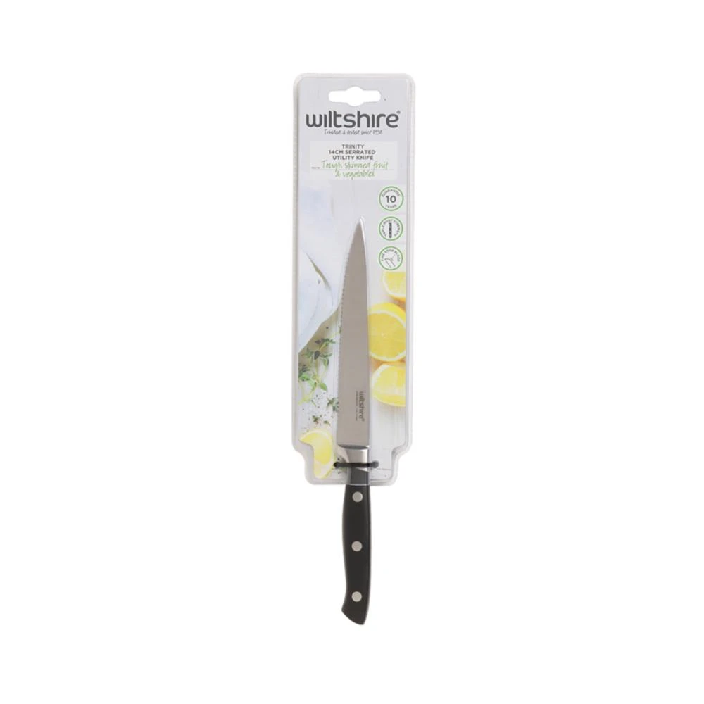 Trinity Serrated Utility Knife - 14cm - Image 2