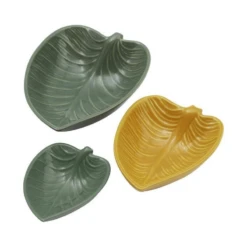 Mason Cash Forest Set Of 3 Leaf Dishes