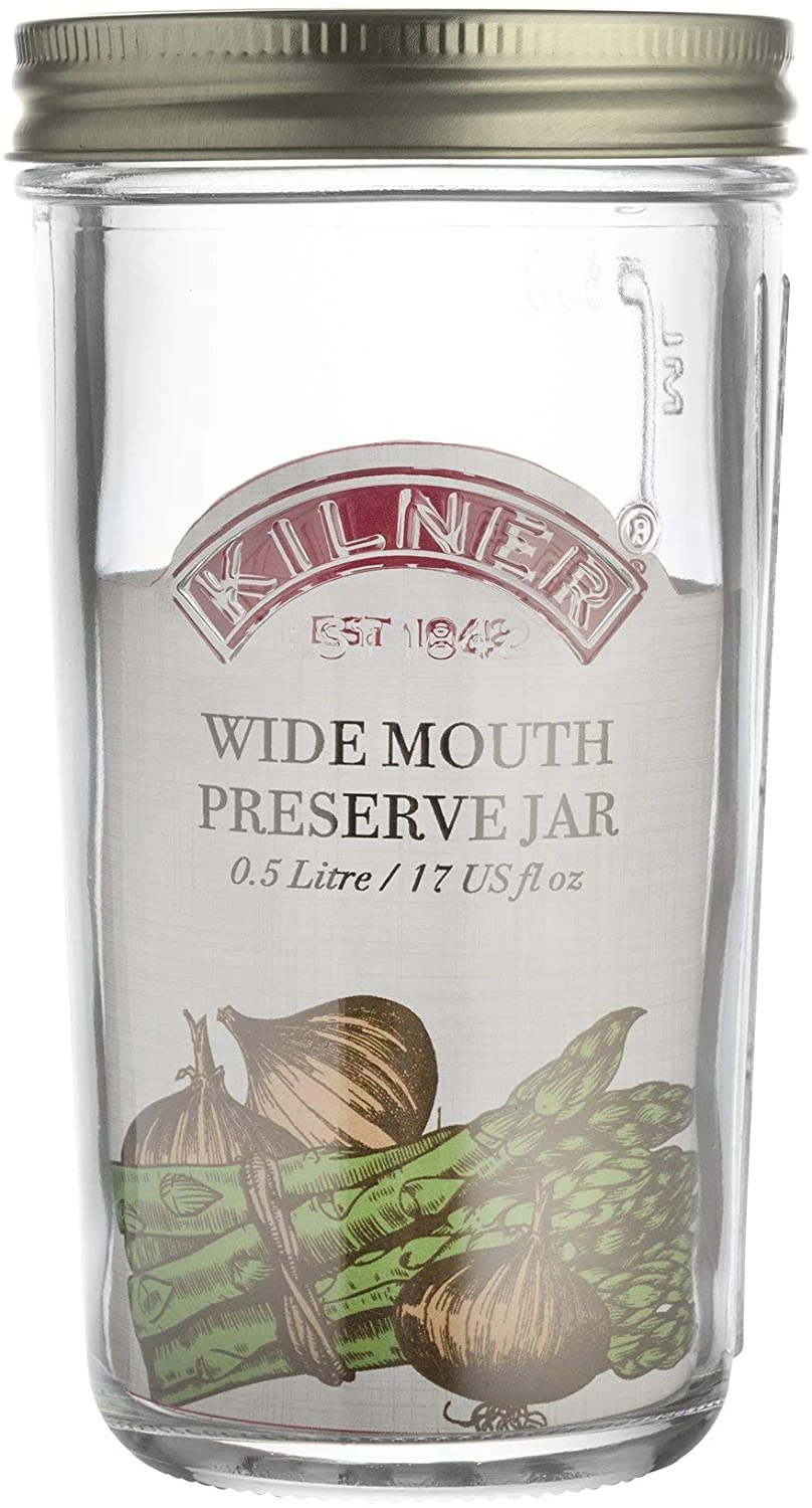 Kilner Wide Mouth Preserve Jar Clear Glass - Image 5