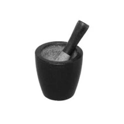 Avanti Conical Black Granite Mortar & Pestle 13cm