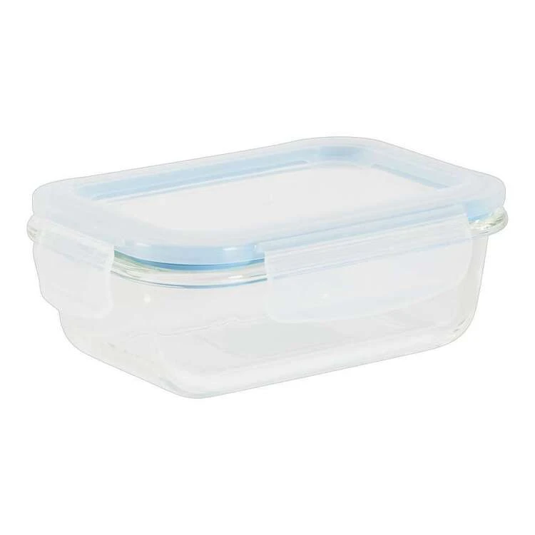 Rectangle Glass Container Clear 370ml