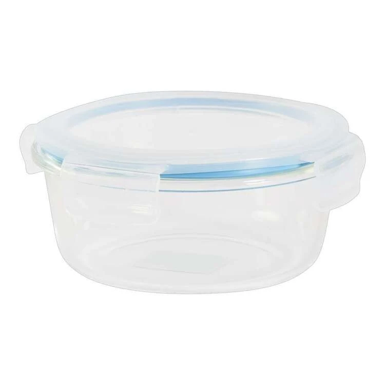 Glass Round Container Clear 600ml