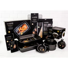 Non Stick Twin Roasting Pan & Square Bake Pan Pack Grey - Image 4