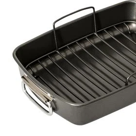 Non Stick Roasting Pan With Rack 40x28x7.5cm - Image 2