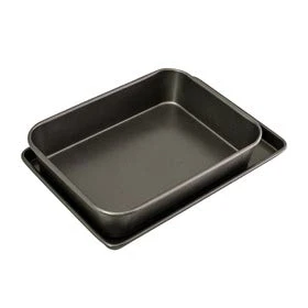 Non Stick Twin Roasting Pan & Oven Tray Pack