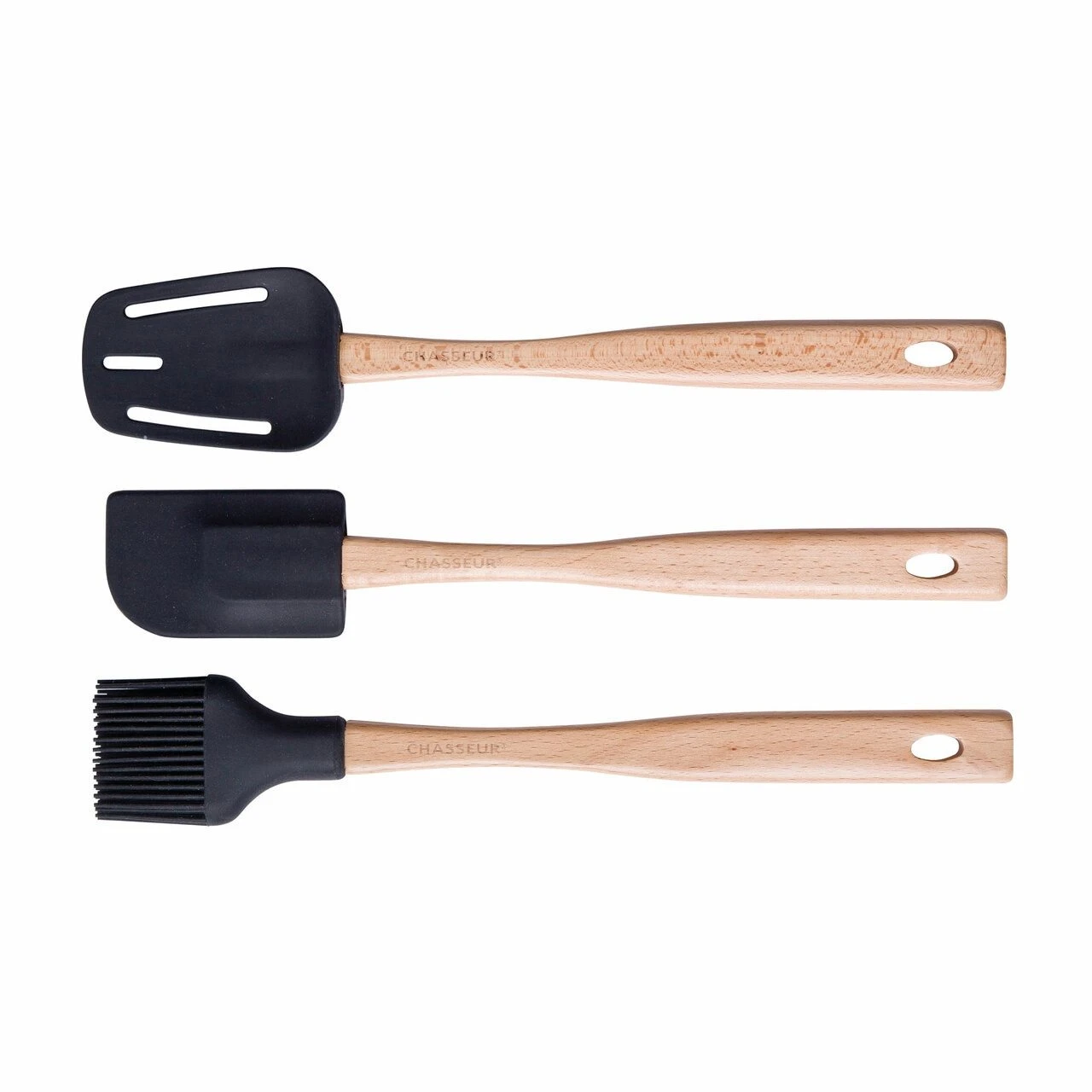 Spatula Brush Spoon Set Caviar 3 Spatula Brush Spoon Set Caviar