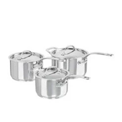 Maison Stainless Steel 3pc Saucepan Set