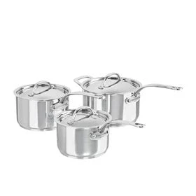 Maison Stainless Steel 3pc Saucepan Set