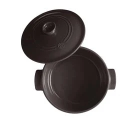 Emile Henry Round Stewpot 2.5L Charcoal - Image 2