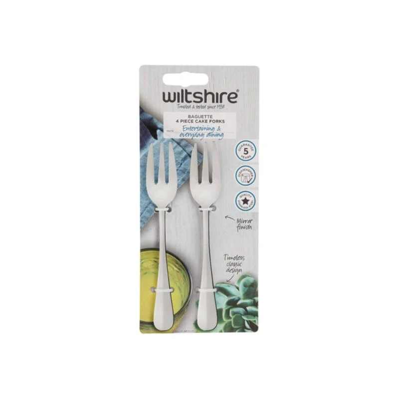 Baguette Cake Fork 4 Piece - Image 2