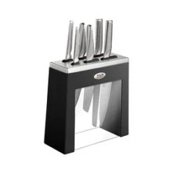 Global Kabuto 7pc Knife Block Set Black