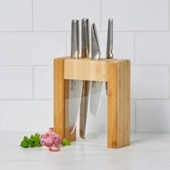 Global Teikoku 5pc Knife Block Set