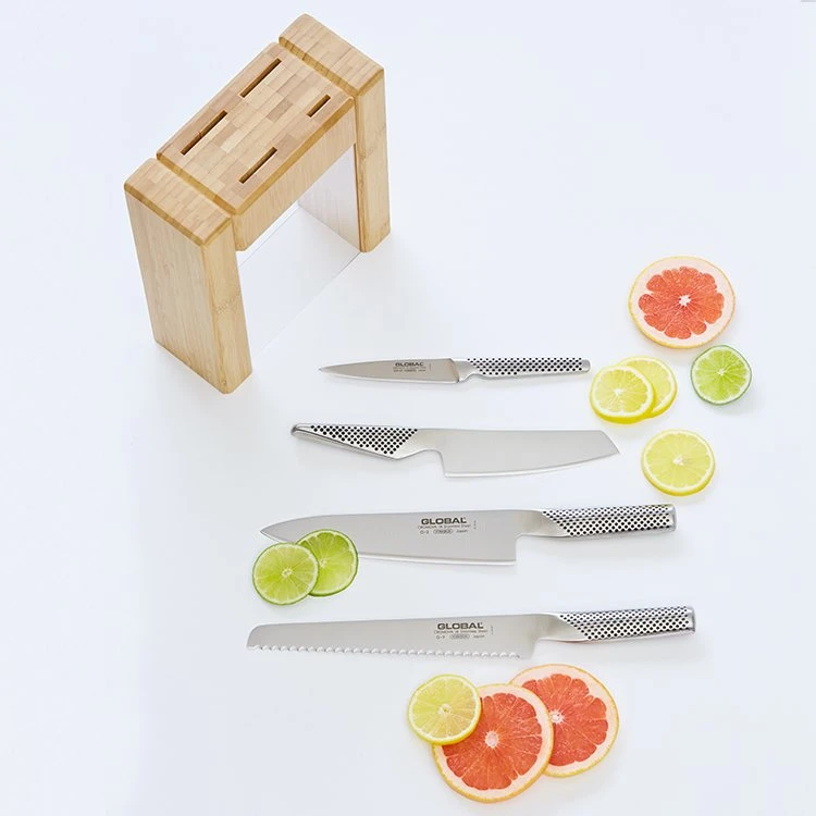 Global Teikoku 5pc Knife Block Set - Image 3