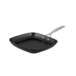 Pyrolux Grill Pan With Cool Touch Riveted Handle Black