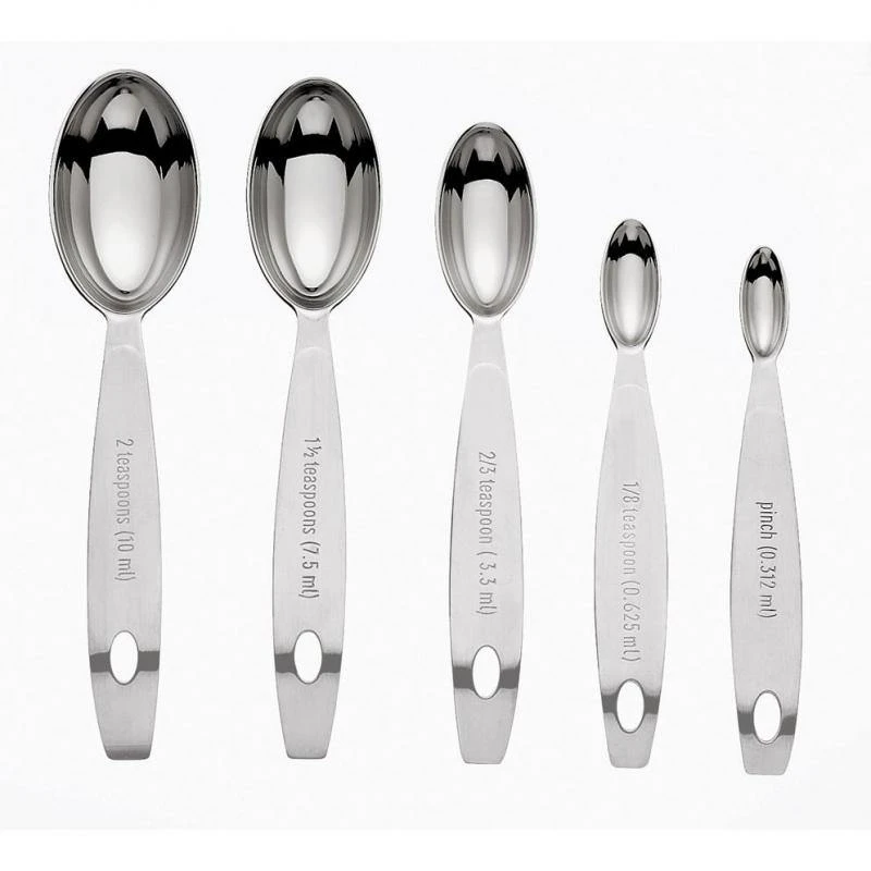 Cuisipro Odd Size Spoons 5 Piece Set Stainless Steel