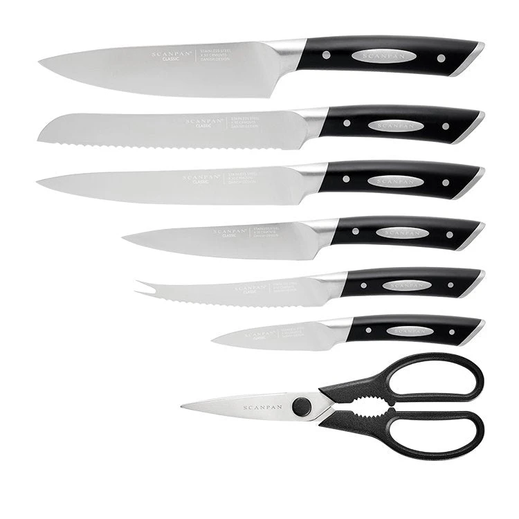 Scanpan Classic 8pc Knife Block Set - Image 2