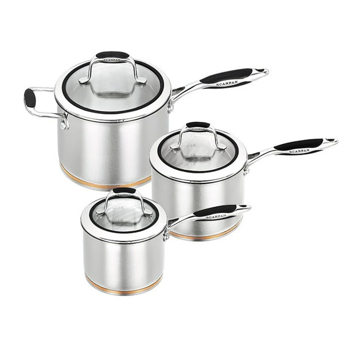 Scanpan Coppernox 3pc Saucepan Set