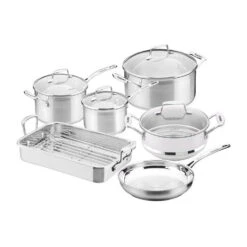 Scanpan Impact 6pc Cookware Set W/ Roaster