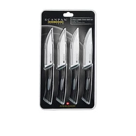 Scanpan Spectrum 4pc Jumbo Steak Knife Set Black
