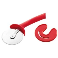 Scanpan Spectrum Soft Touch Pizza Cutter With Sheath Red