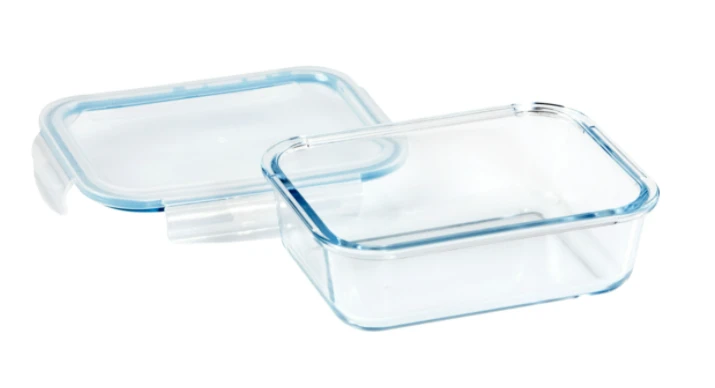 Rectangle Glass Container Clear 1500ml - Image 2