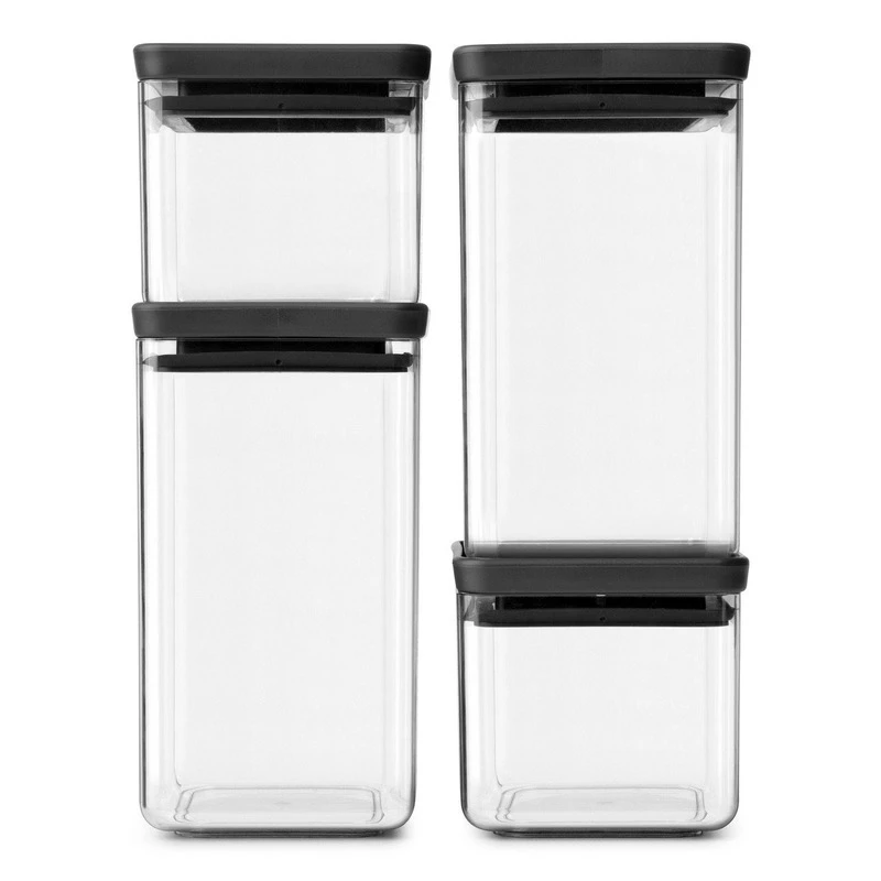 Brabantia Stackable Square Canister Set Of 4