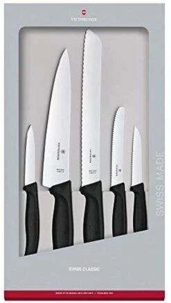 Victorinox Kitchen Set Nylon Black Stainless Steel Knife
