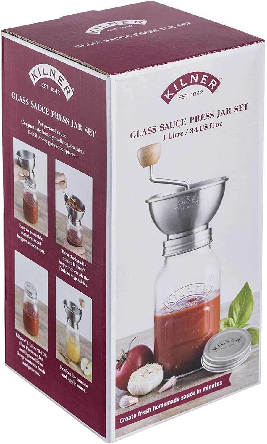 Kilner Sauce And Mill Set Clear - Image 4