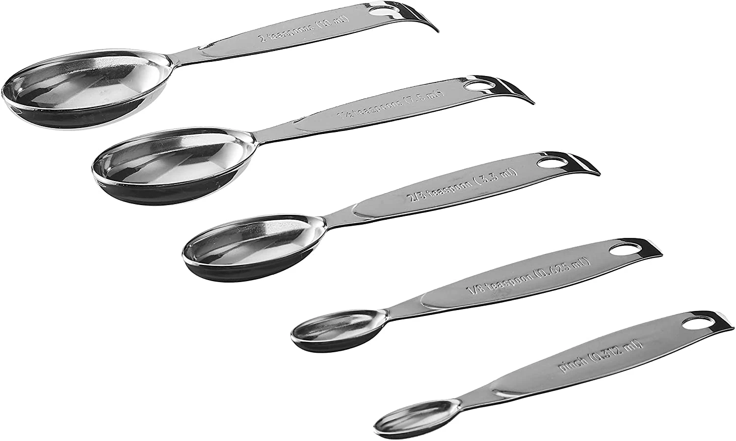 Cuisipro Odd Size Spoons 5 Piece Set Stainless Steel - Image 3