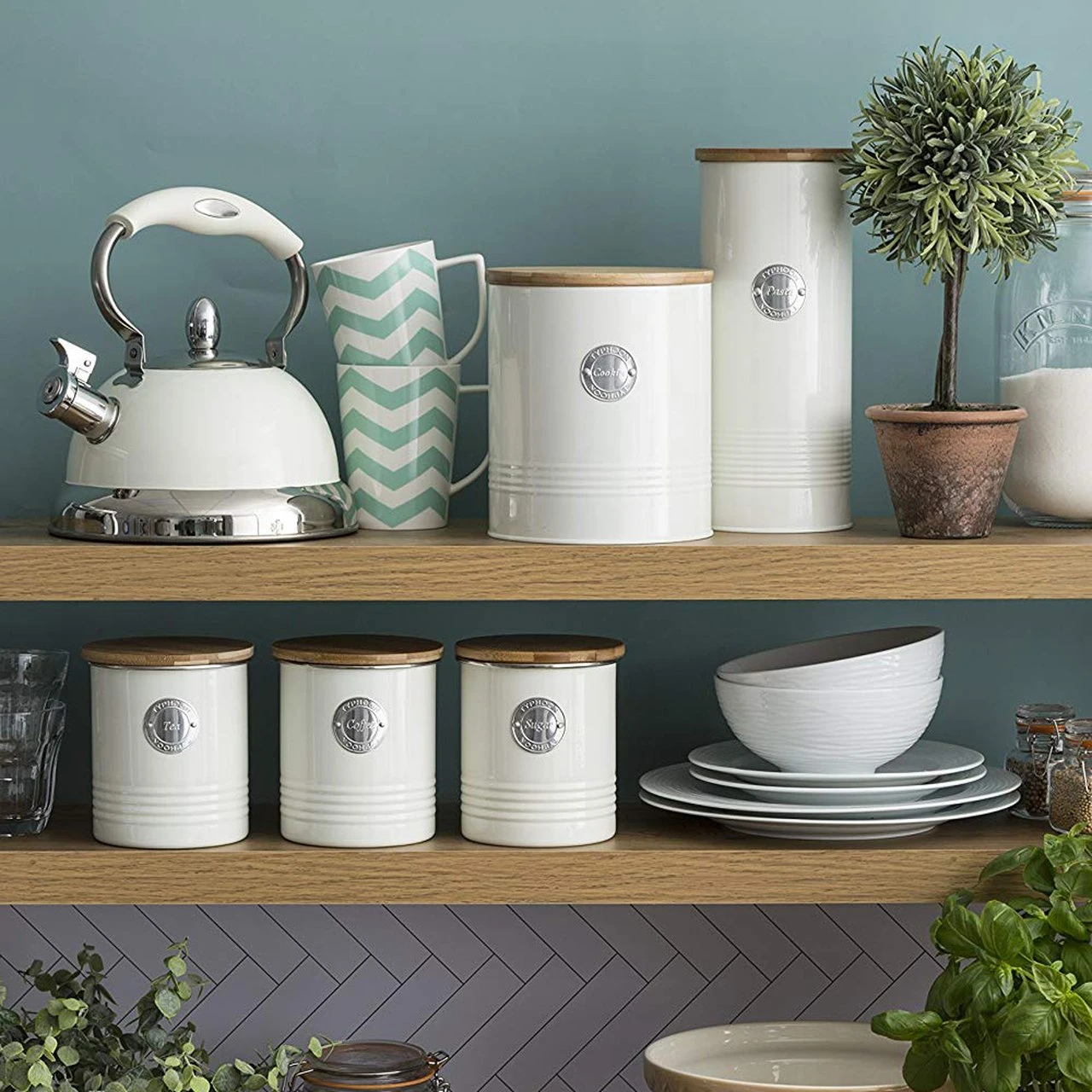 Typhoon Living Tea Canister 1L Cream - Image 3