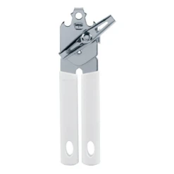 Brabantia Can Opener With Metal Grip And Caplifter - White