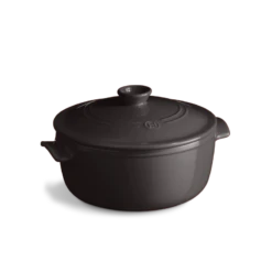 Emile Henry Round Stewpot 4l Charcoal