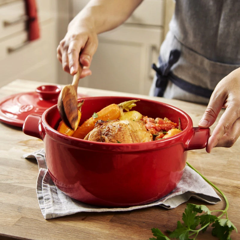 Emile Henry Round Stewpot 5.3l Burgundy - Image 5